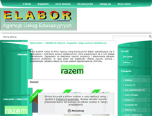 Tablet Screenshot of elabor.pl